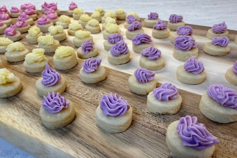 Classic British Iced Gems with colorful royal icing